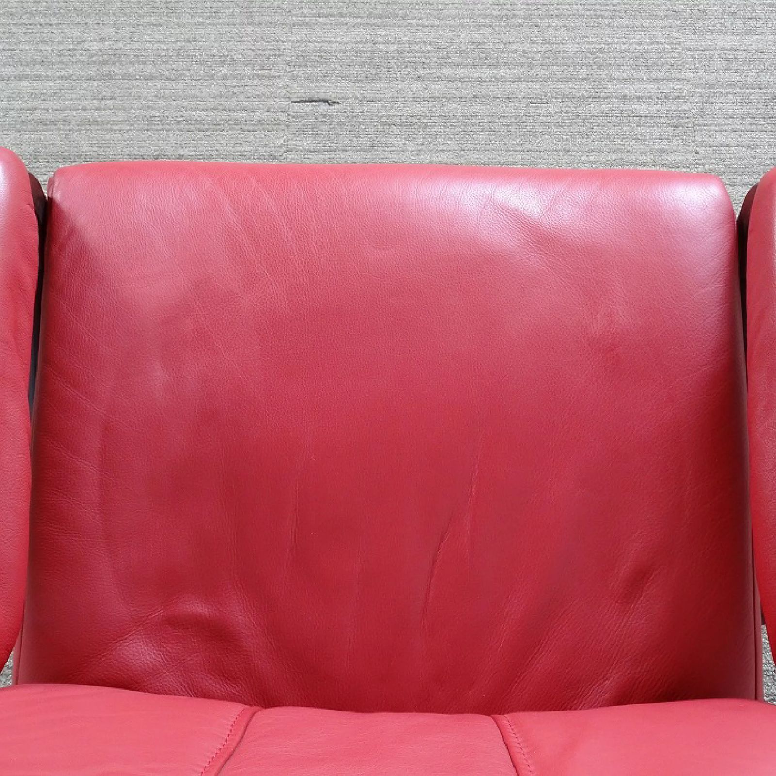 IDC大塚家具 総革 スツール オットマン オフホワイト系 IDC大塚家具