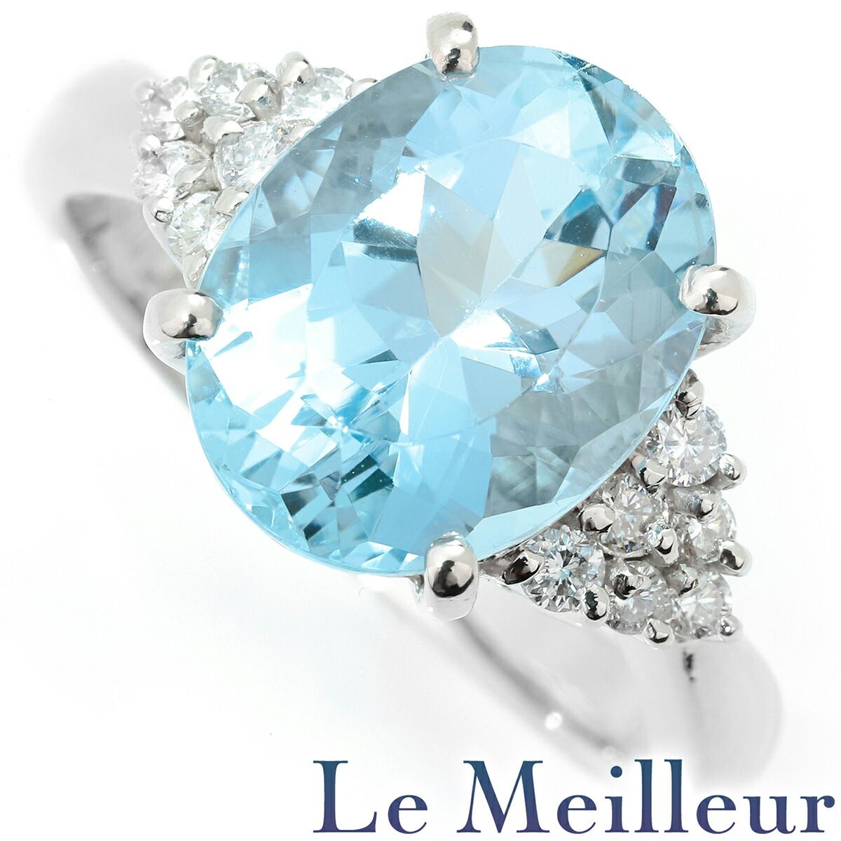 Aquamarine Ptアクアマリンリング (NO.48666) – JEX宝石