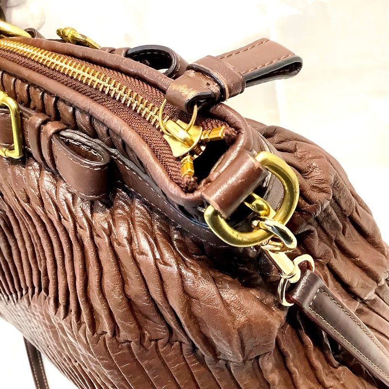 COACH コーチ マディソン ギャザードレザー ハンドバッグ 2way COACH 