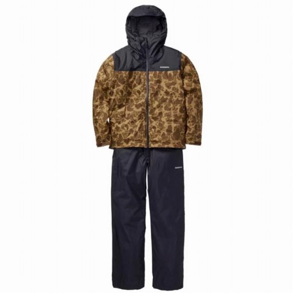 ベーシックインサレーションレインスーツ01ブラウンダックカモM RB-057X