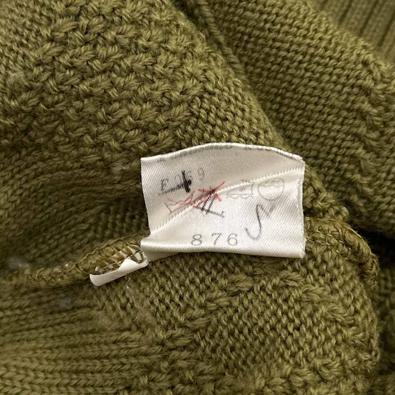 90s ヴィンテージ YVES SAINT LAURENT アーガイル ケーブル編み 