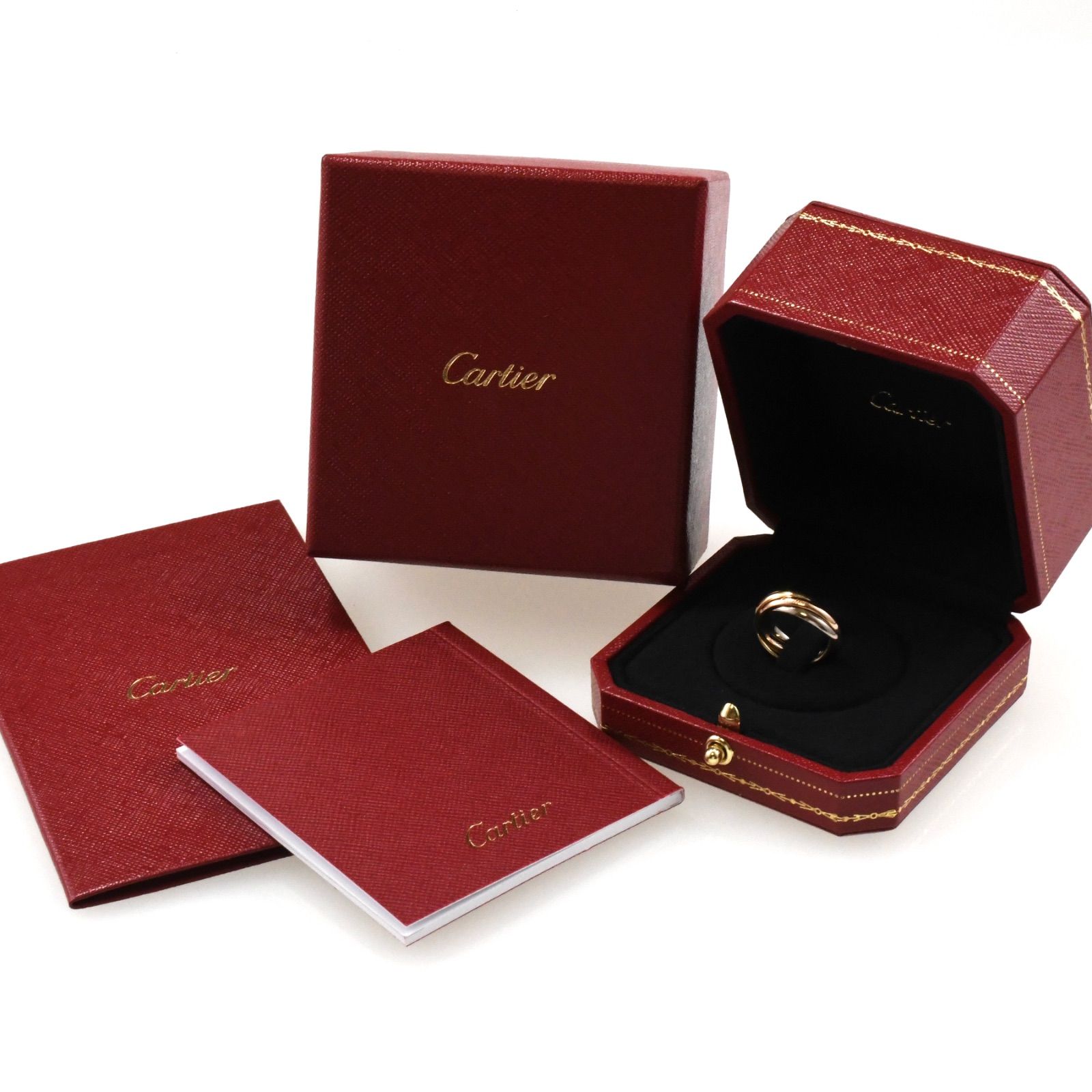 現行モデルCartier トリニティリング SM 46サイズ K18 AU750