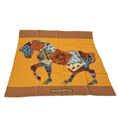 エルメス カレA Cheval sur mon Carre カレの馬に乗って箱付 HERMES エルメス カレ90 A Cheval sur mon Carre カレの馬に乗って