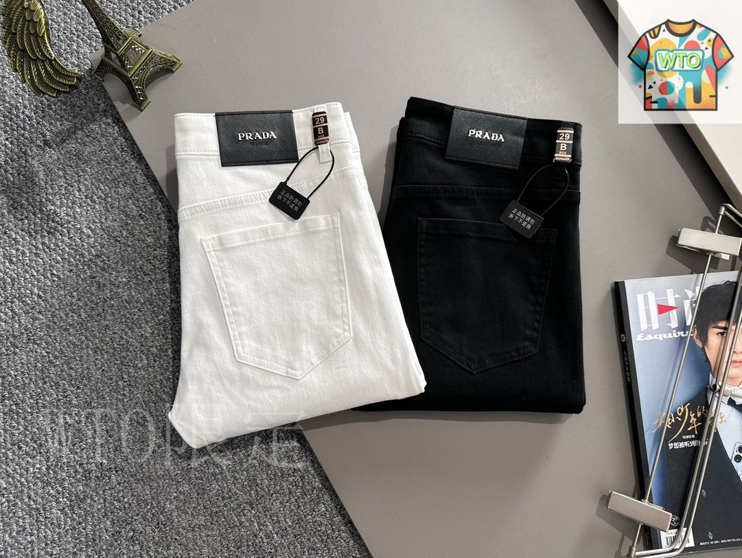 2025新作◆PARDA◆プラダ テーパードデニムジーンズ 今日特価】PRADA 2025 Slim Jeans プラダ 2025 スリムジーンズ