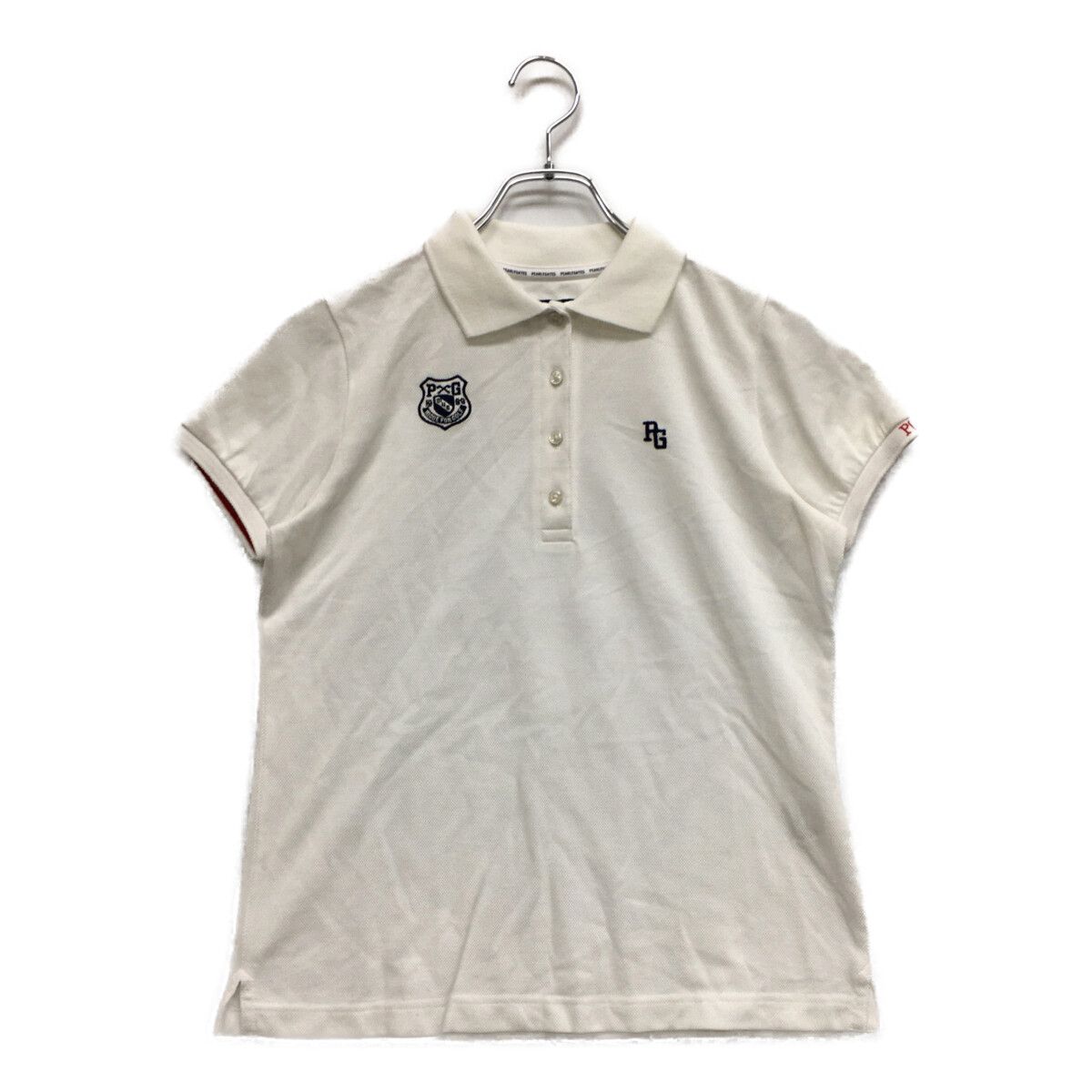 中古 レディース パーリーゲイツ PEARLY GATES 半袖ポロシャツ 0(S) 白