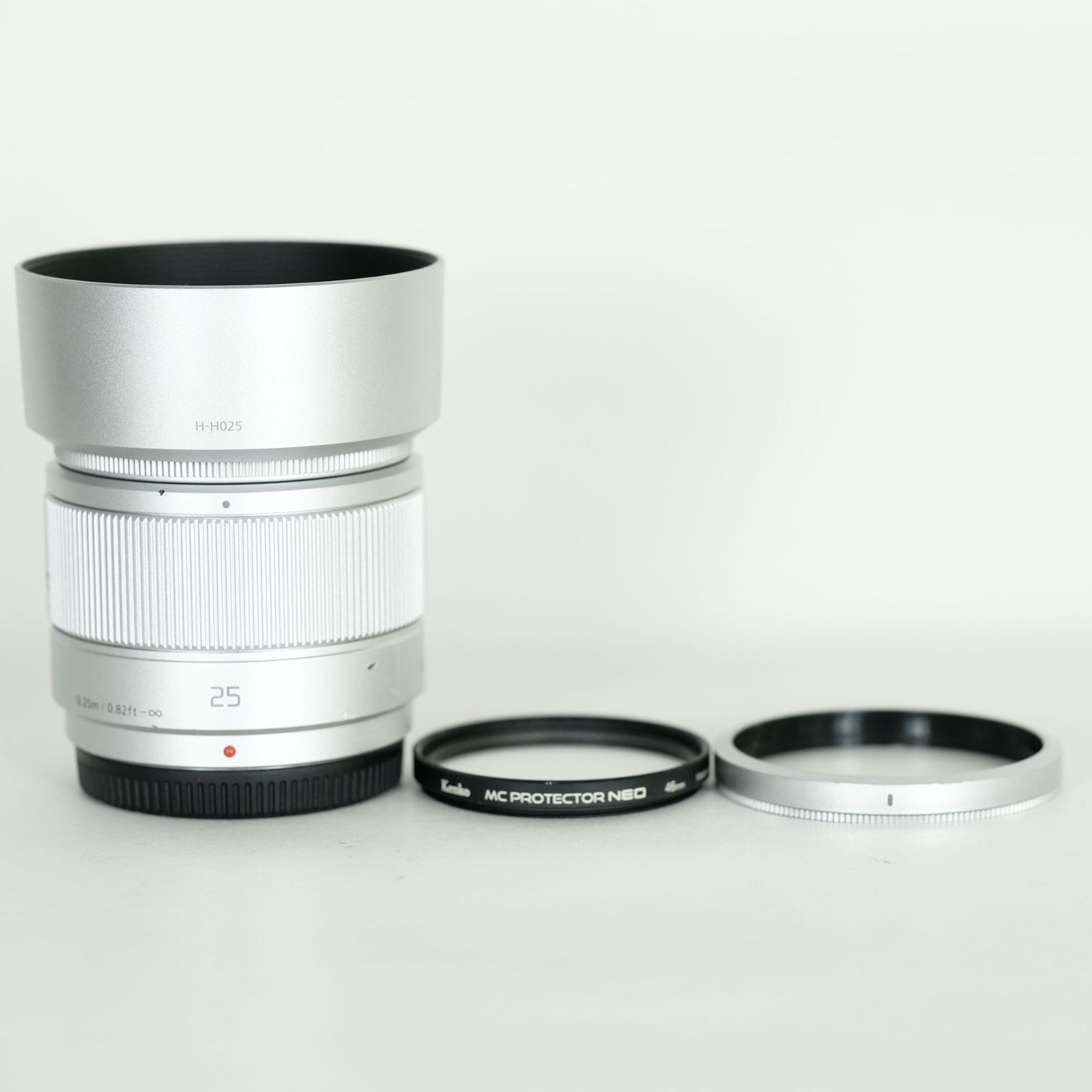 良品｜フィルター付] Panasonic LUMIX G 25mm F1.7 ASPH. [シルバー 