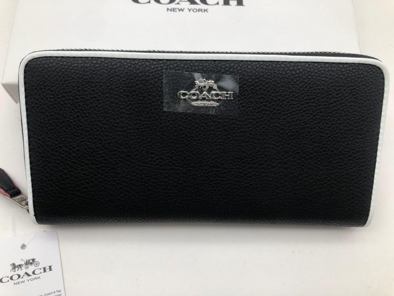 コーチ COACH 長財布 財布 ブラックマルチ シグネチャー