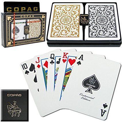 ブラック/ゴールド_3 Copag ポーカーサイズ レギュラーインデックス 