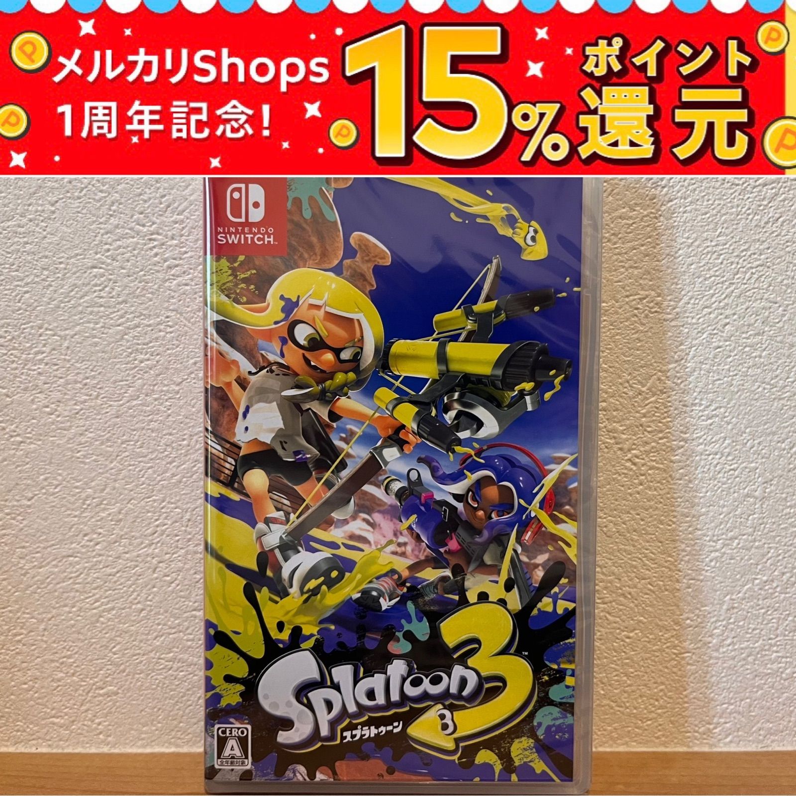 新品未開封】 スプラトゥーン3 (Splatoon3) スイッチソフト - メルカリ