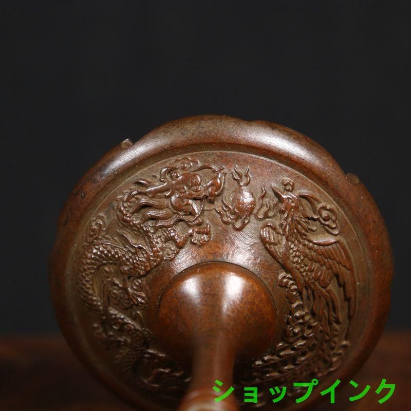 銅製 香炉 龍鳳博山香り炉 檀香炉 茶道具 香道具 装飾品 工芸品