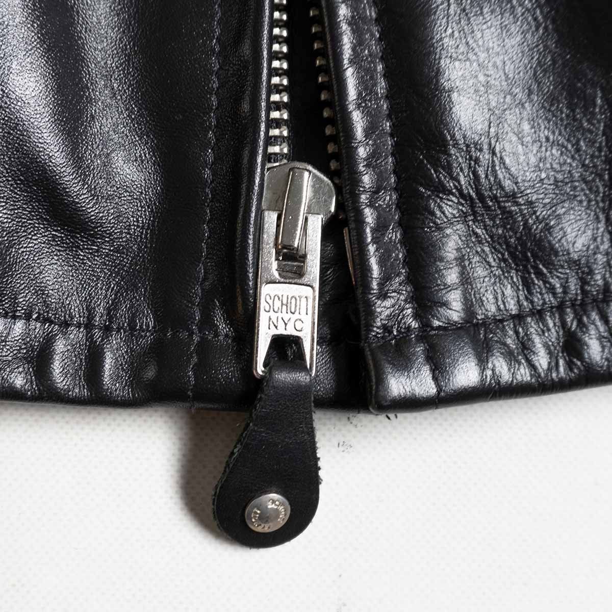 美品】SCHOTT【641HH ホースハイド シングルライダースジャケット】42 