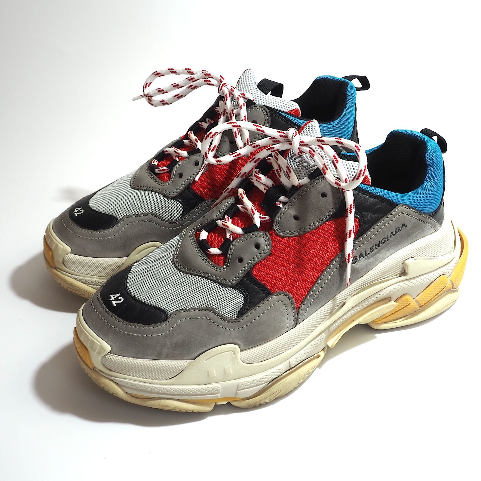 バレンシアガ BALENCIAGA 初期 イタリア製 トリプルS Triple-S スニーカー 42 マルチカラー メンズ 正規品 4-YG008 -  メルカリ