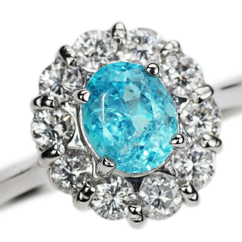 ブラジル パライバトルマリン テニスブレスセッティング イヤリング  