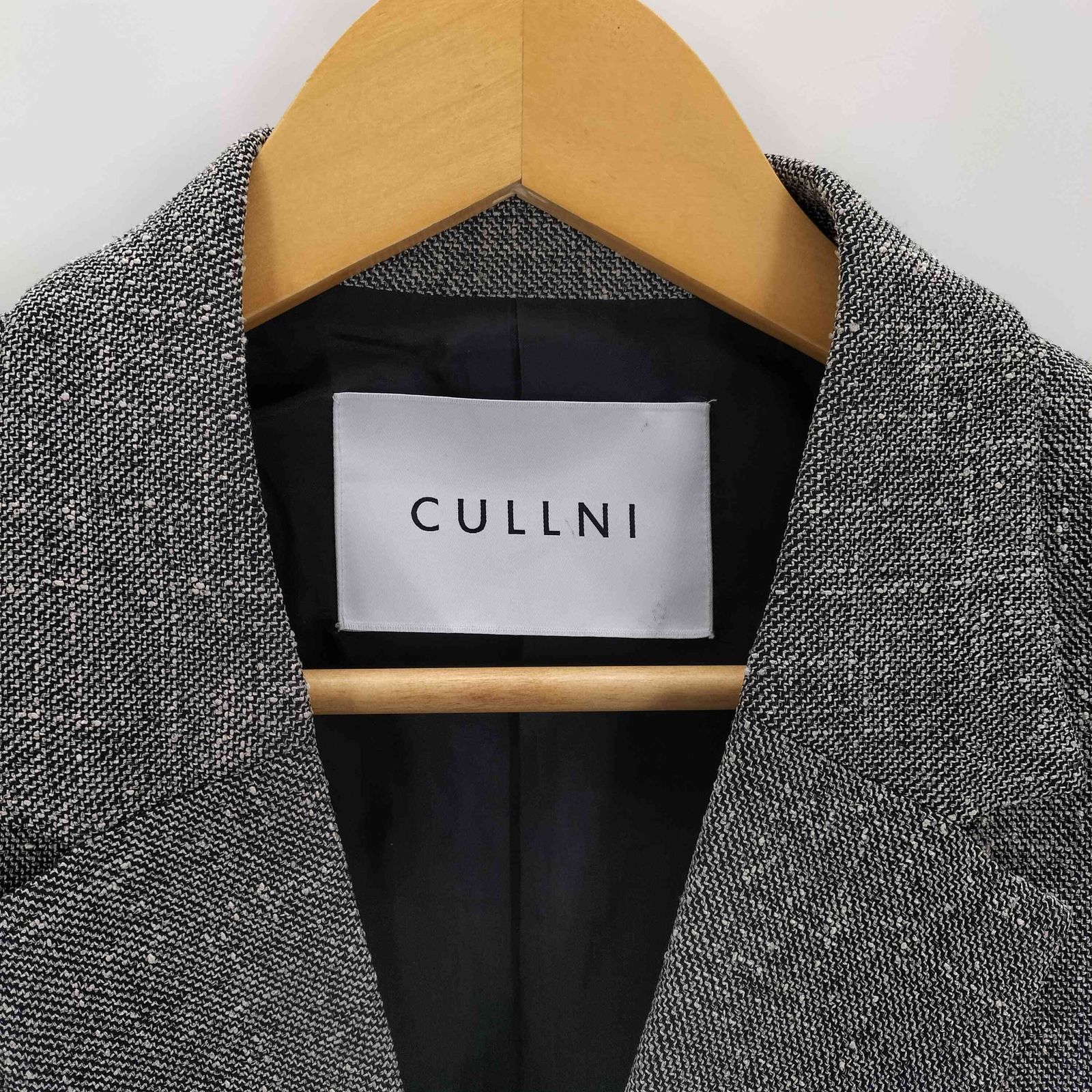 クルニ CULLNI ツイードテーラードジャケット Slub Tweed Tailored Tie 