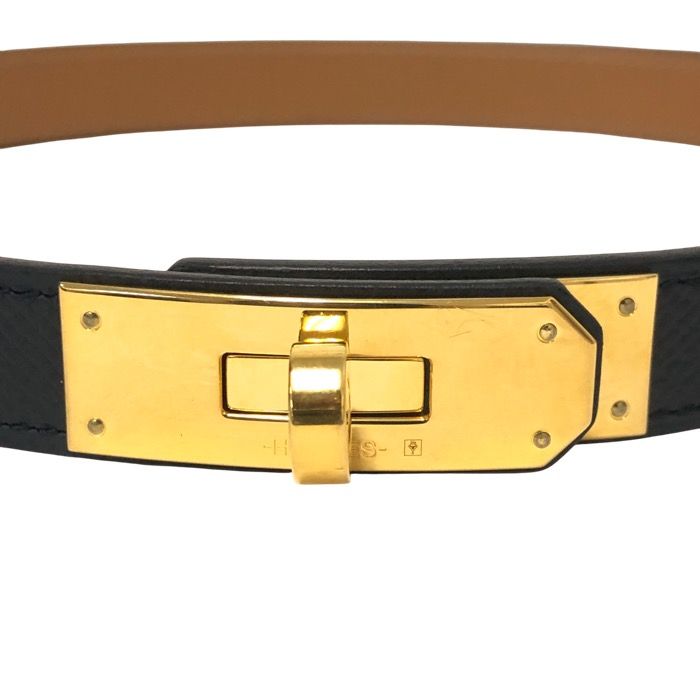 エルメス HERMES ケリーベルト ゴールド エプソン ゴールド金具
