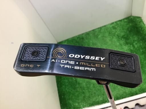 オデッセイ Ai-ONE MILLED TRI-BEAM ONE T 34インチ パター PT STROKE LAB 90 スチール フレックスその他 メンズ 男性用 右利き 右用 Dランク ゴルフクラブ