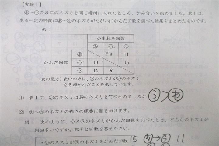 UW27-041 日能研 6年 全国公開模試 実力判定/志望校選定/合格判定