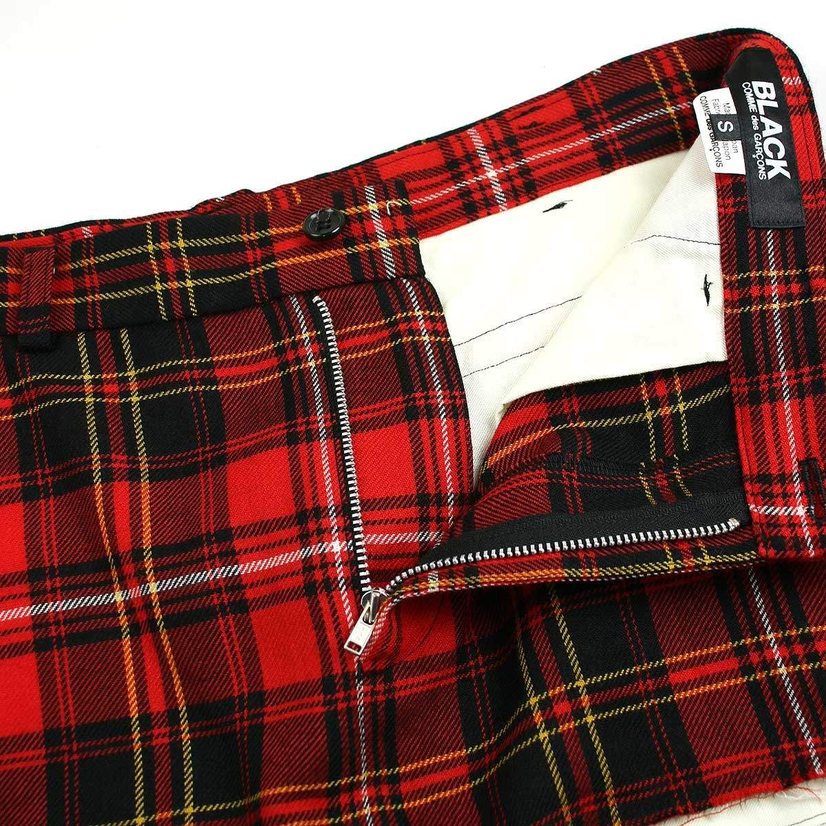 BLACK COMME des GARCONS タータンチェックプリーツスカート Black Comme Des Garçons ギンガムチェック スカート | ブラック