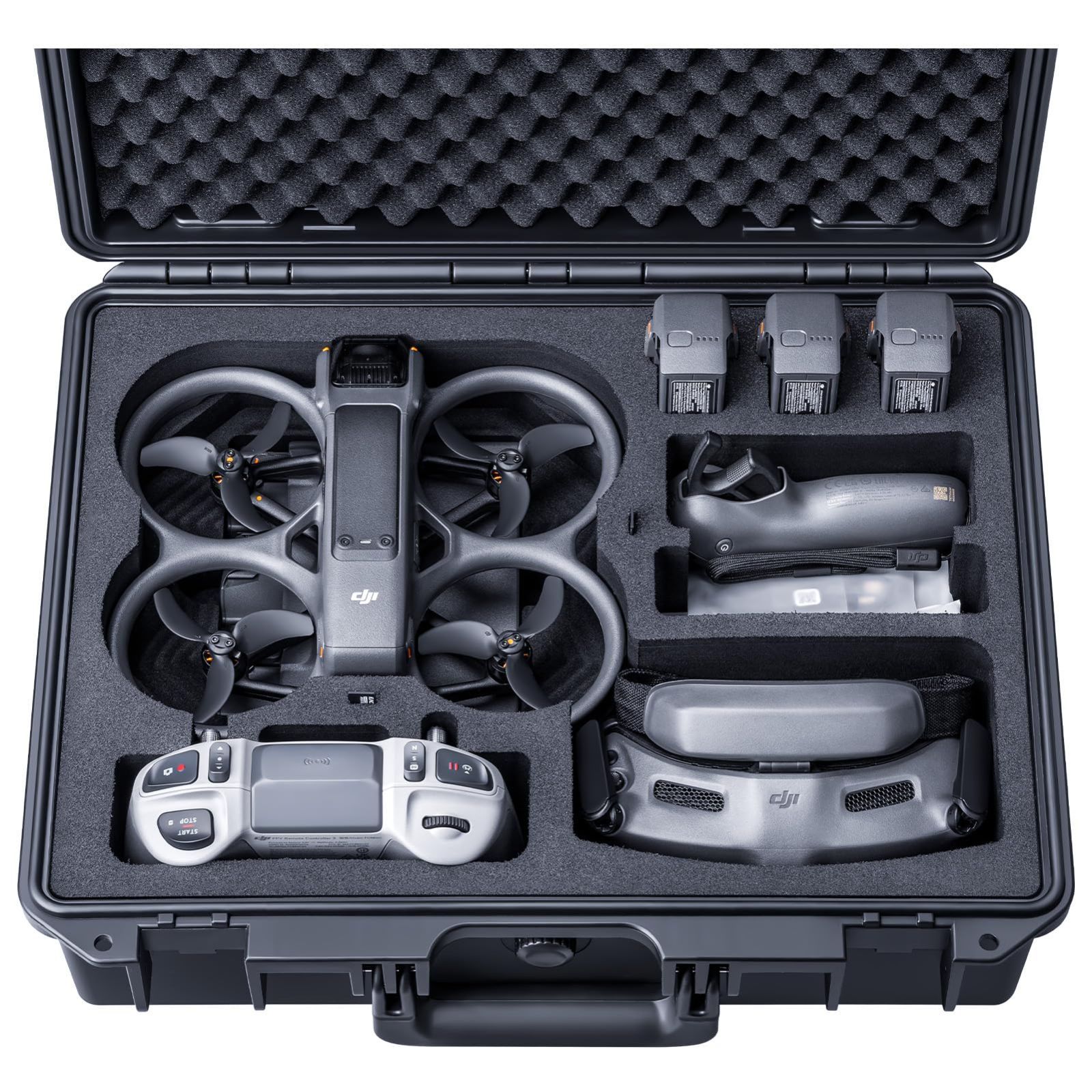 Lykus Titan AT200 防水ケース DJI Avata 2 コンボ DJI FPV送信機 3 DJI Goggles 3 と DJI RC Motion 3 に適用 最大でバッテリー7個を収納 ケースのみ