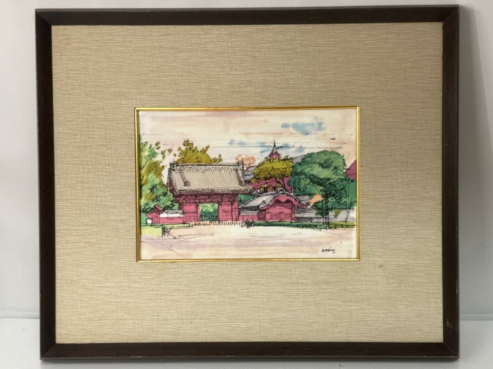 陶板画 小磯良平 赤門 USED品 - メルカリ