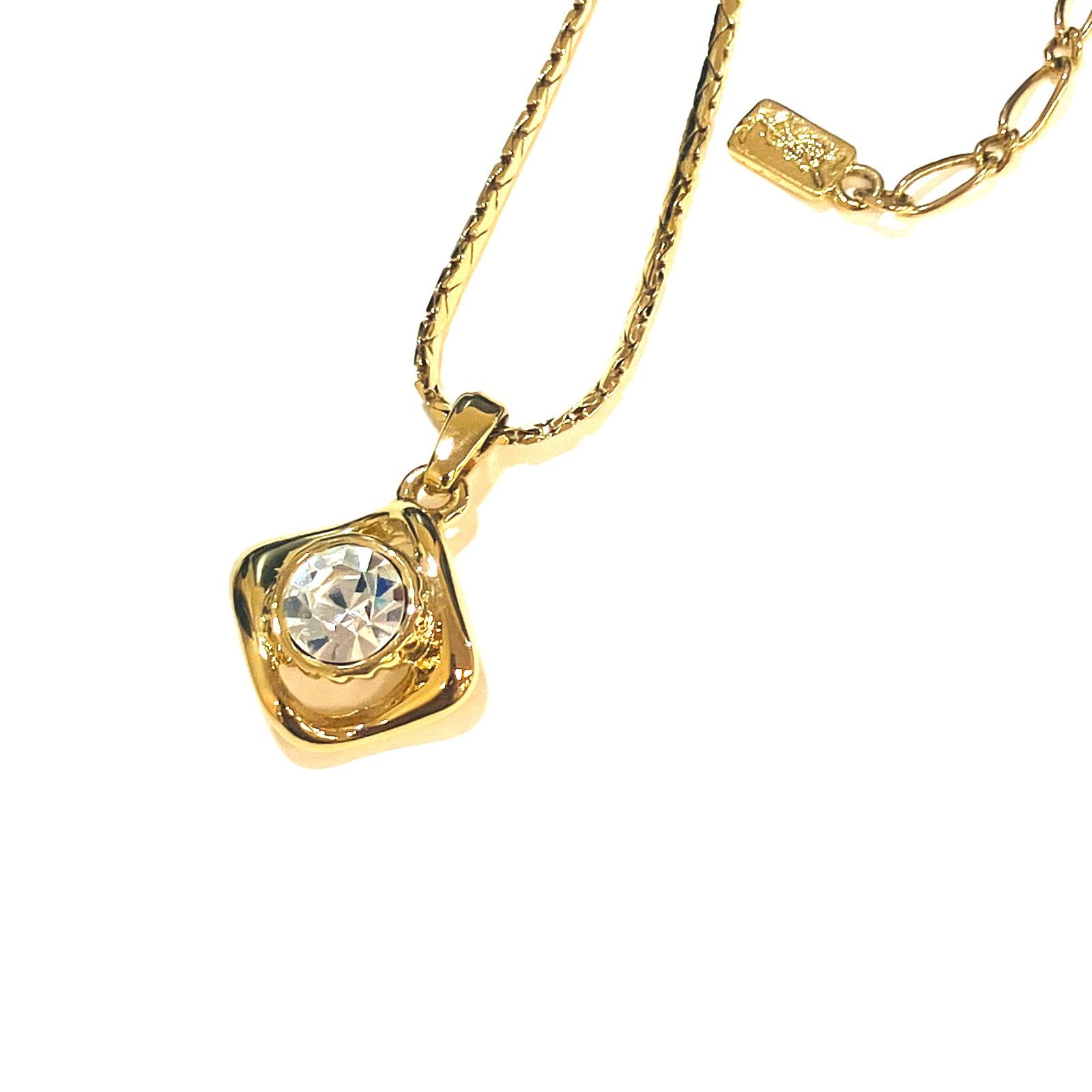 YVESSAINTLAURENT イヴサンローラン ビジューチェーンネックレス X2138