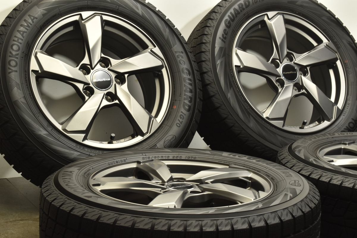 超美品バリ溝‼️215/60R16 DLスタットレスタイヤホイール4本セット 2025