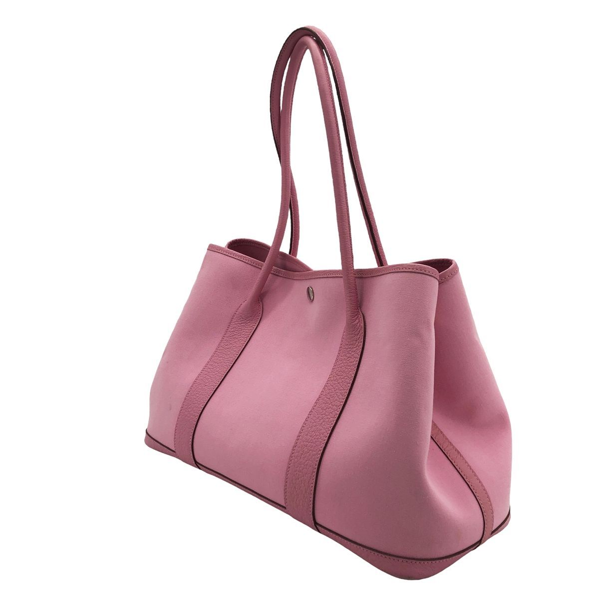 中古】 HERMES エルメス ガーデンパーティ 36 PM ピンク □O刻 トート 