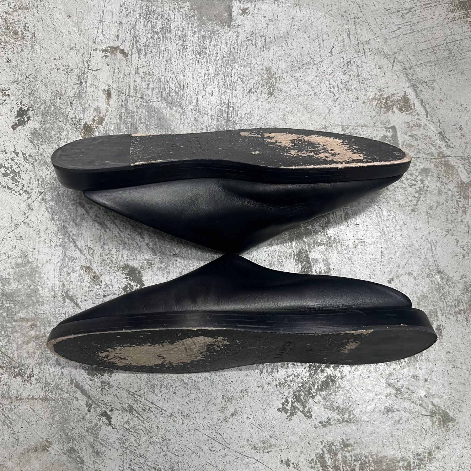 【関税込み】Fear of God ブラック Backless ミュール 参考上代108900円 Fear of God Backless Mule レザー ミュール
