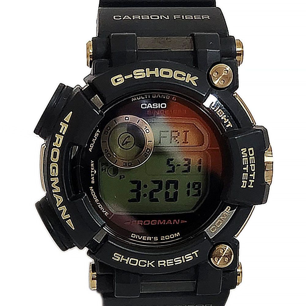 カシオ CASIO G-SHOCK Gショック フロッグマン ゴールド トルネード GWF-D1035B-1 デジタル ソーラー電波クォーツ 樹脂  ステンレス 時計 腕時計 メンズウォッチ G-SHOCK ブラック ゴールド レッド 35周年記念モデル - メルカリ