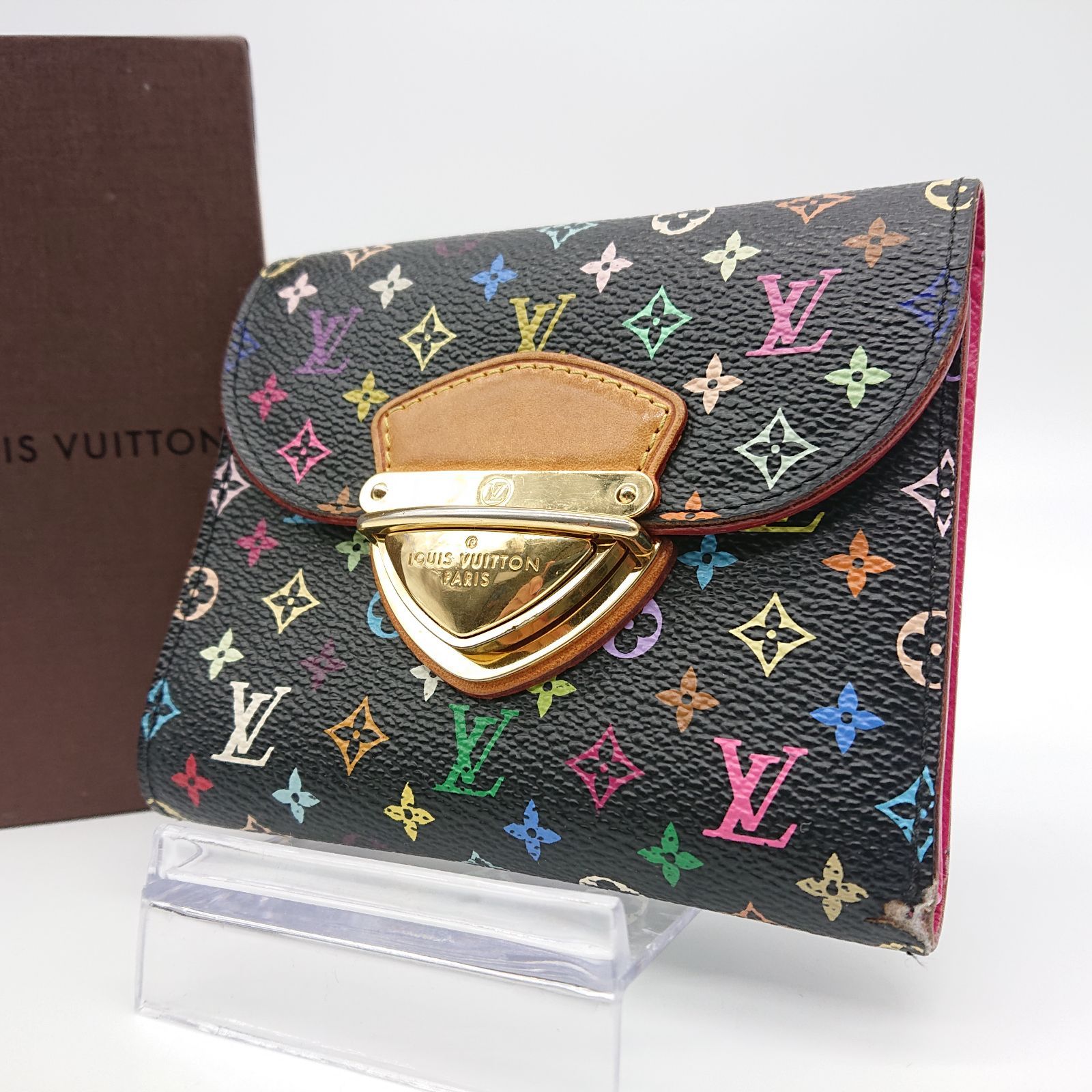 極美品 LOUIS VUITTON ルイヴィトン モノグラムマルチカラー ポルトフォイユ コアラ 財布 廃番 ブラック M58087 村上隆 中古  4c071510 – Casanova Vintage