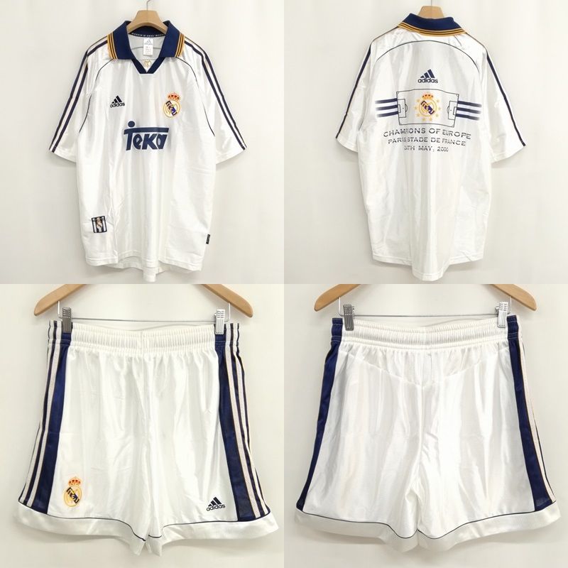 adidas - 1999-2000 優勝記念 レアル マドリードユニフォーム セットアップ L アディダス adidas 1999 - 2000 優勝記念 レアル マドリード