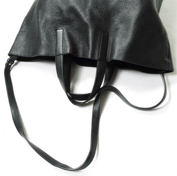 JIL SANDER ジルサンダー イタリア製 2WAY レザートートバッグ BLACK