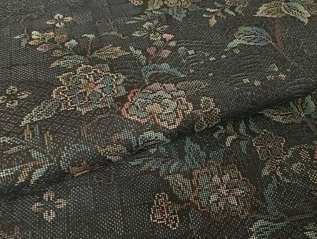 平和屋着物○都喜ヱ門 本場大島紬 泥染 彩華の魅惑 藤絹織物謹製 証紙  