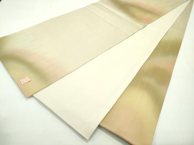 平和屋本店□最高級 二代目 久保田一竹 幻の辻が花 太鼓柄袋帯 金通し