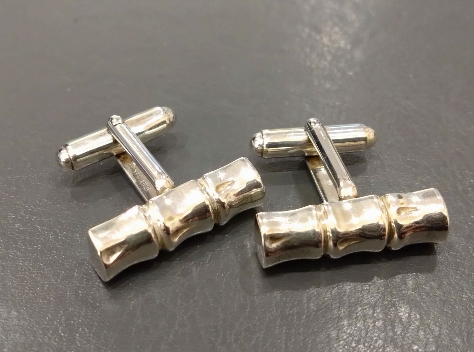 美品✨ティファニー カフス バンブー メンズ ビジネス スーツ シルバー ☆2049 大人気！ Tiffany＆Co. ティファニー バンブー メンズ