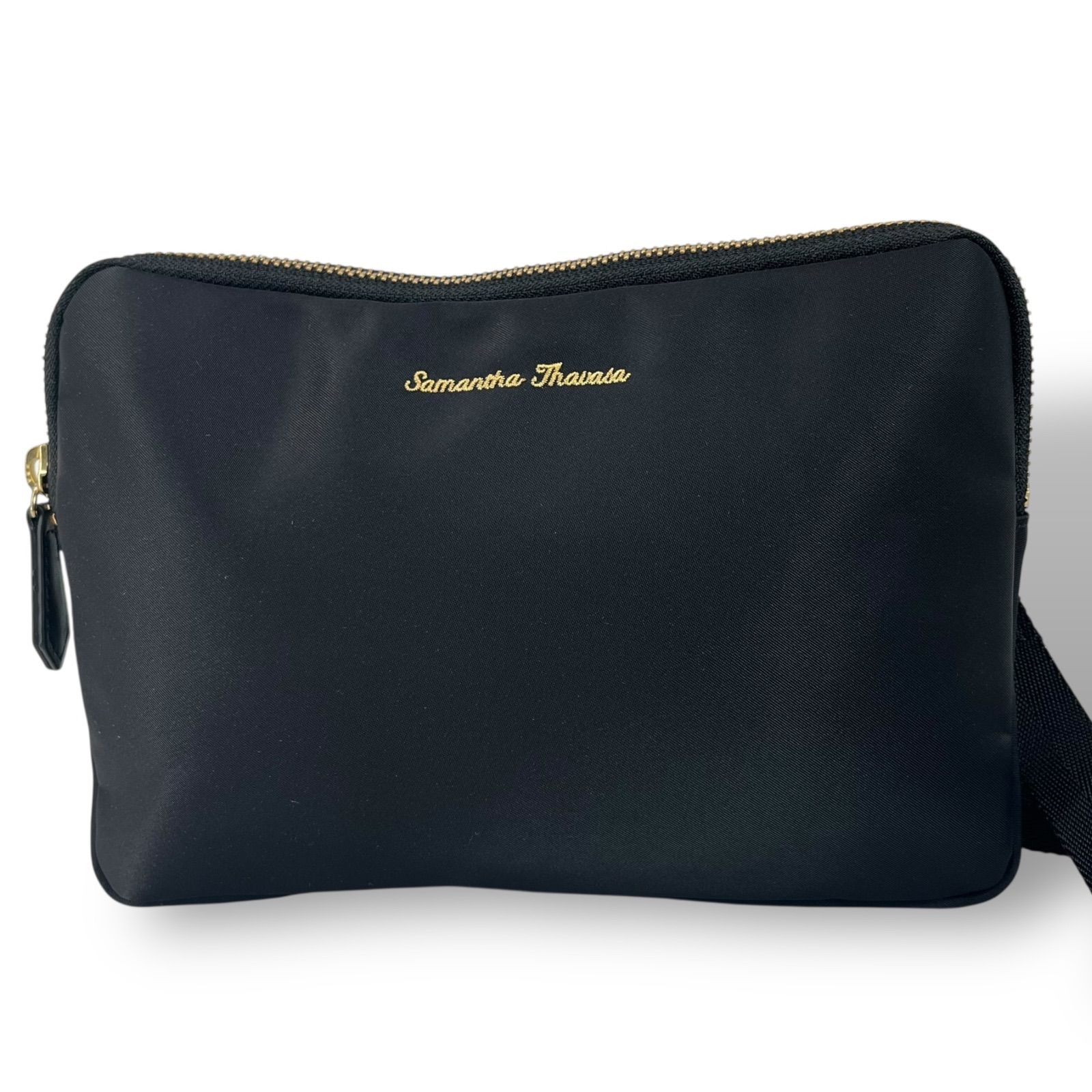 Samantha Thavasa サマンサタバサ ポーチ ショルダーバッグ サコッシュレディース ナイロン ブラック 黒 斜め掛け 5104