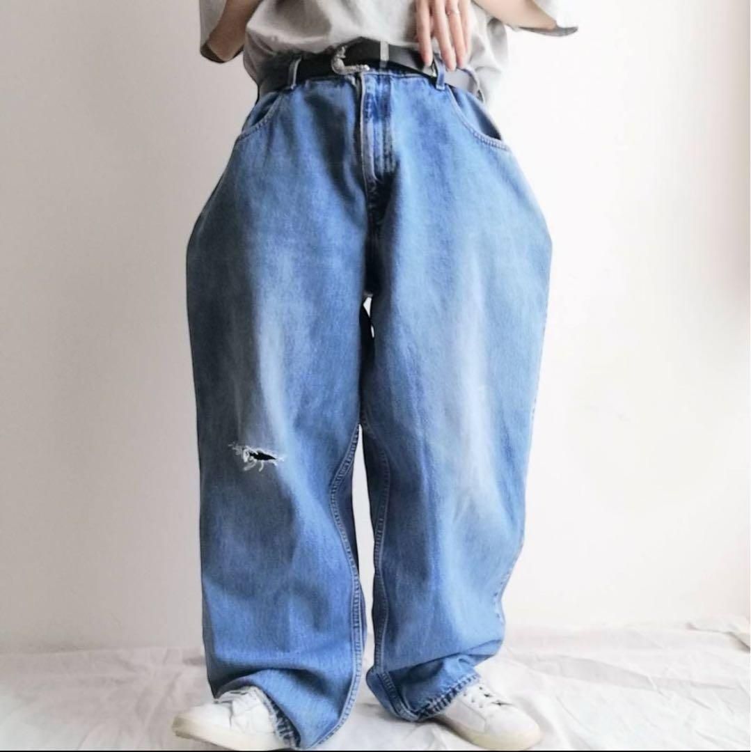2001年製 シルバータブ バギー デニムパンツ ジーンズ