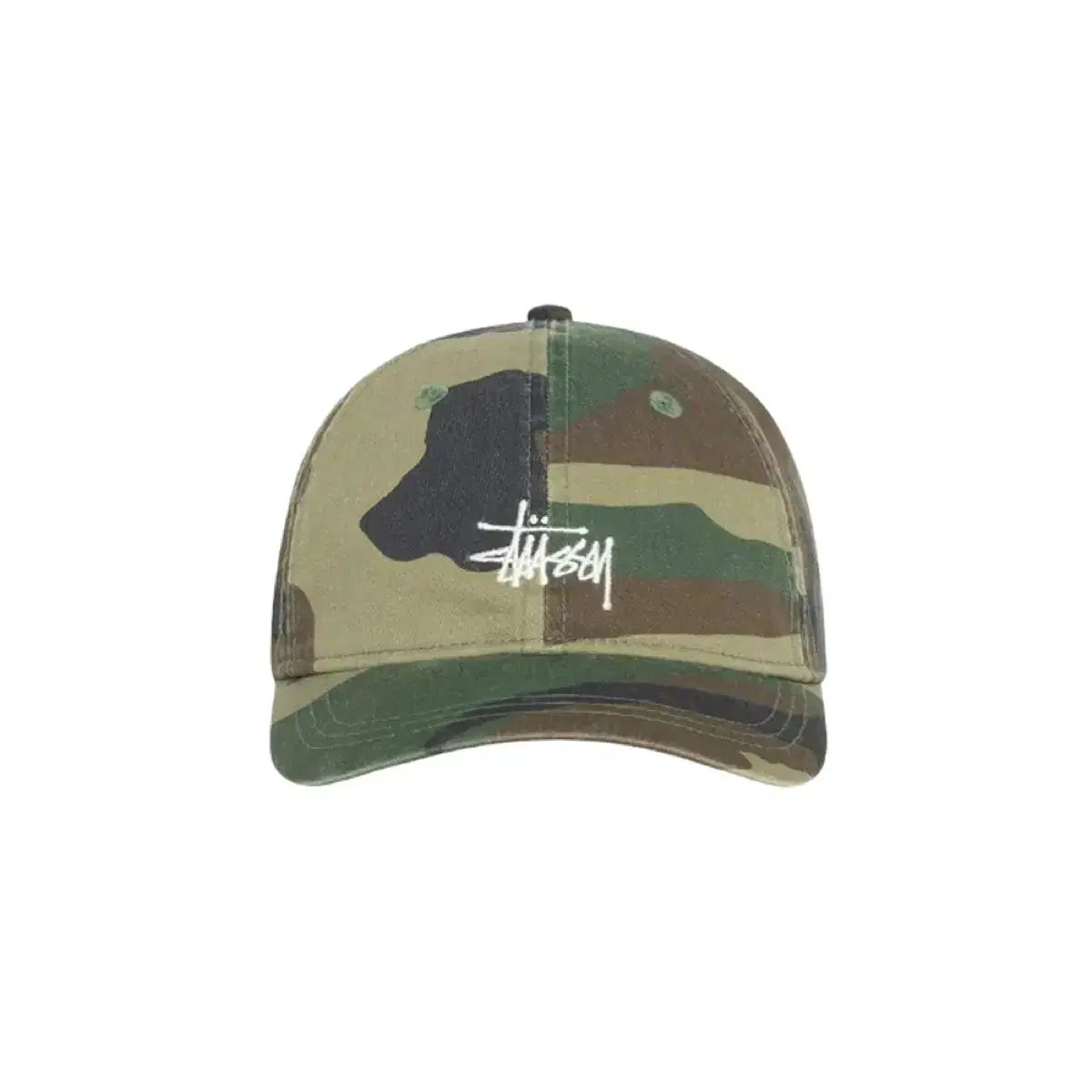 STUSSY ステューシー ベーシック キャップ ウッドランド カモフラージュ