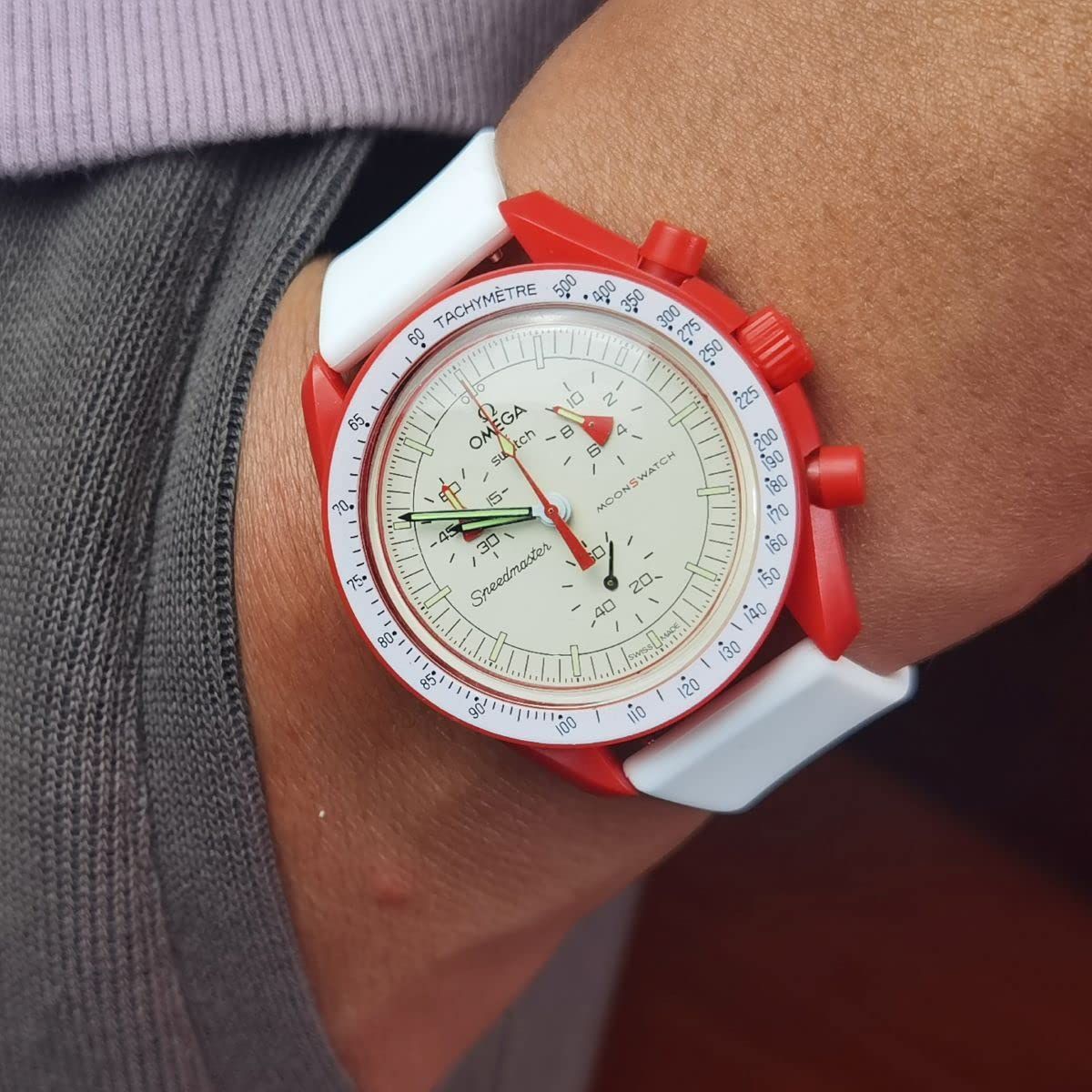 在庫セール】X Swatch Omega Moonswatch Speedmaster 用ウォッチバンド 