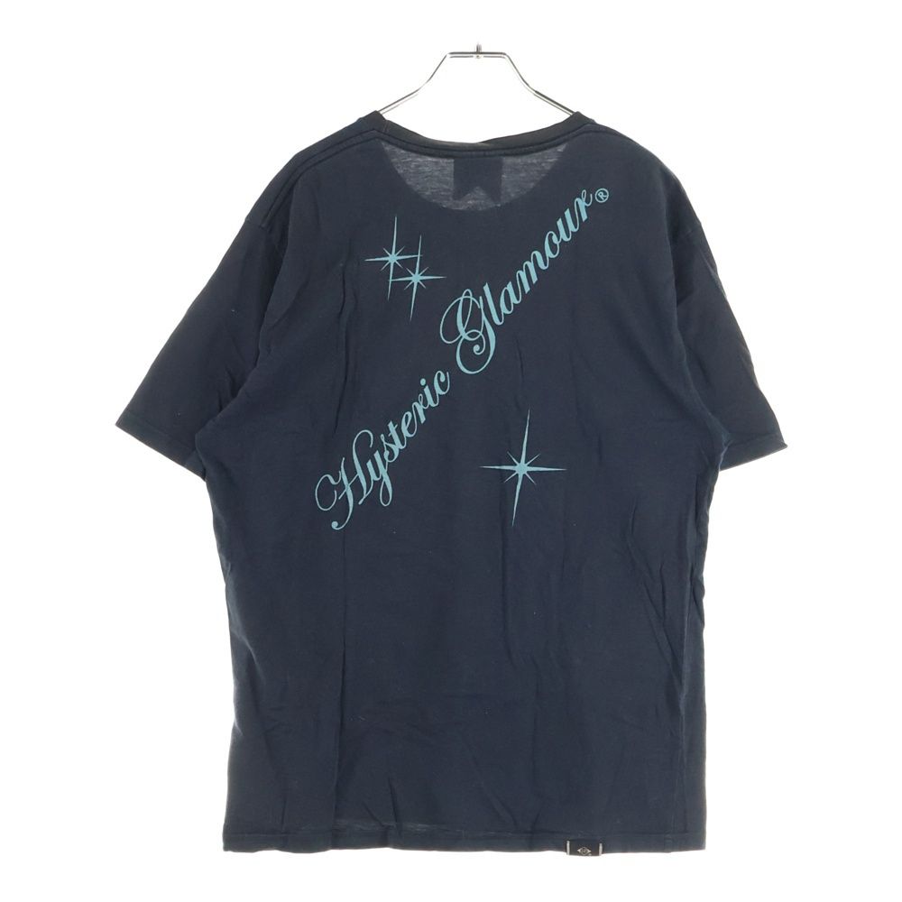 HYSTERIC GLAMOUR ヒステリックグラマー 両面 プリント 半袖Tシャツカットソー ブラック