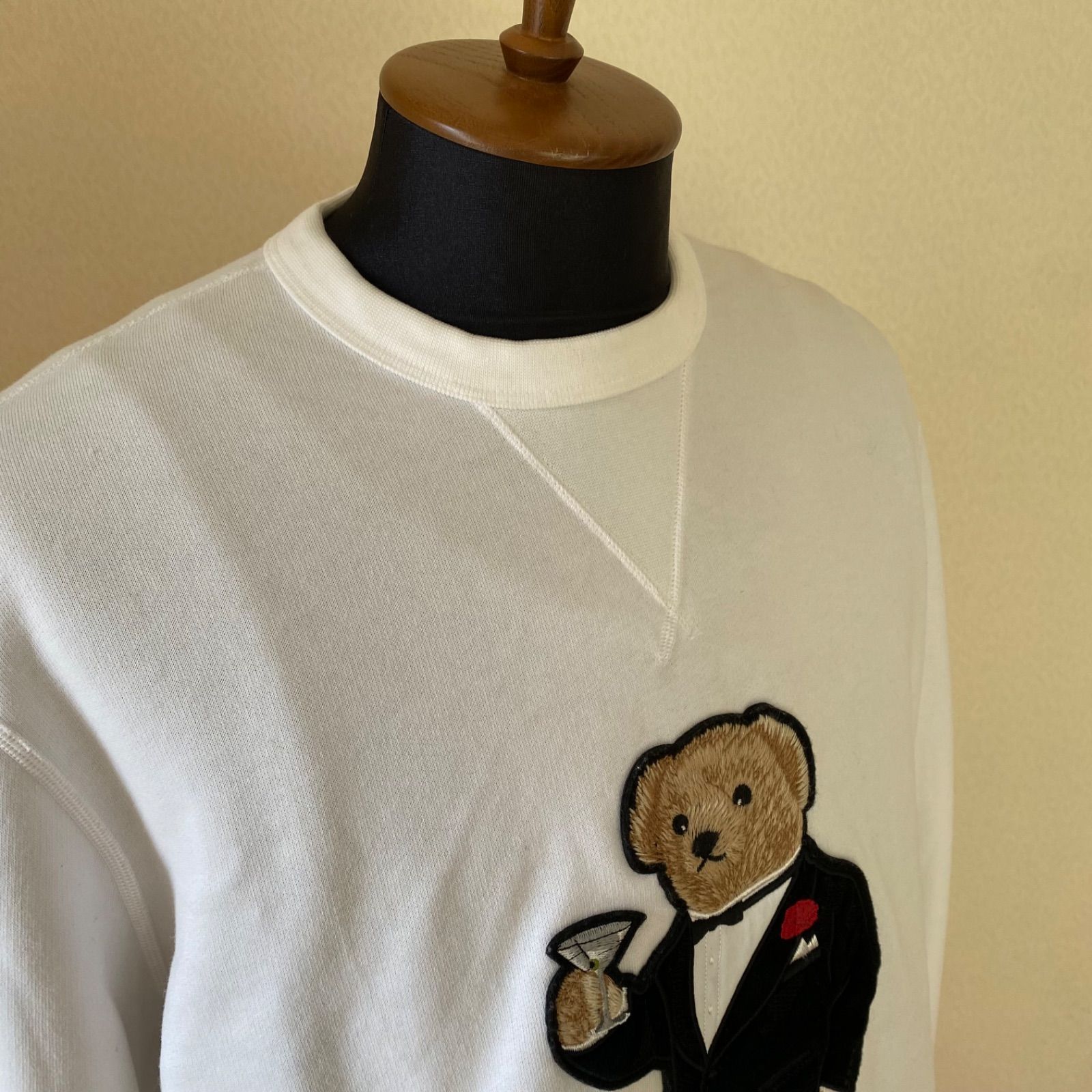 POLO RALPH LAUREN ポロベア スウェット タキシード柄（ベロア） 両V 