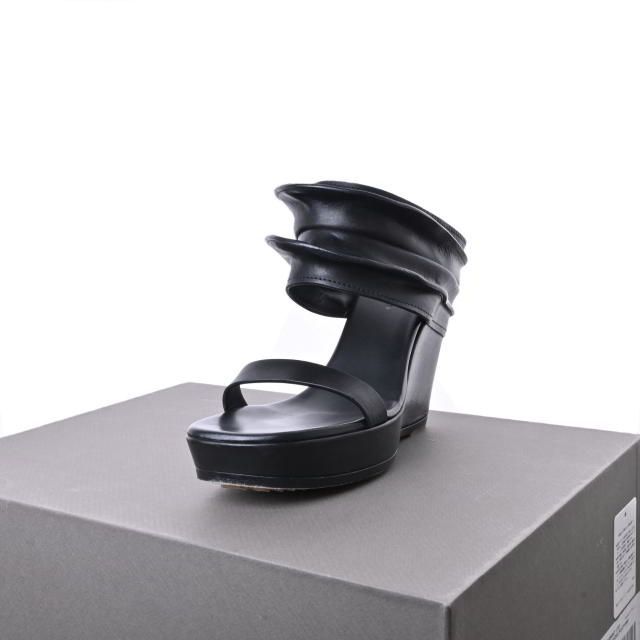 Rick Owens RHINO WEDGE PLATFORM レザー サンダル - www.port