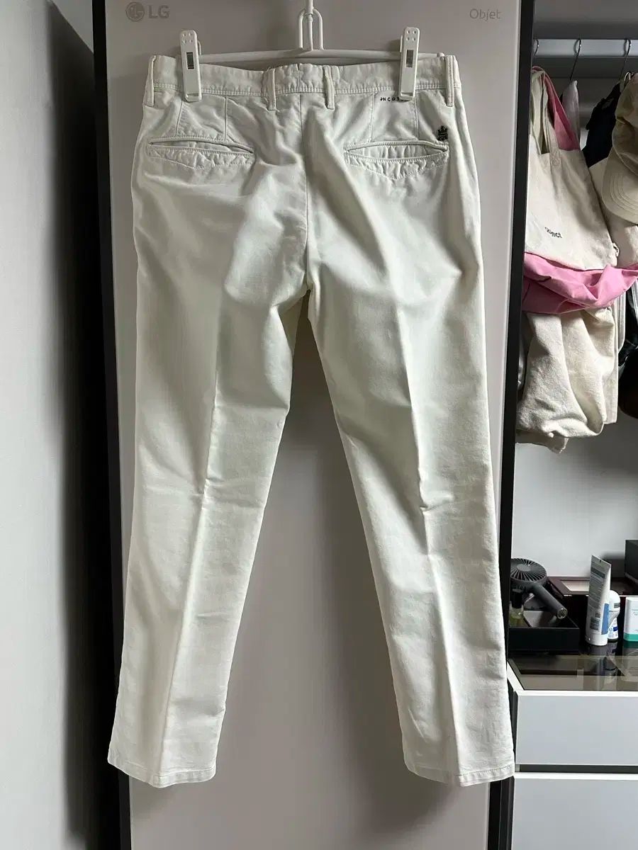 インコテックス アイボリー チノパンツ 48 32 サイズ コットンパンツ