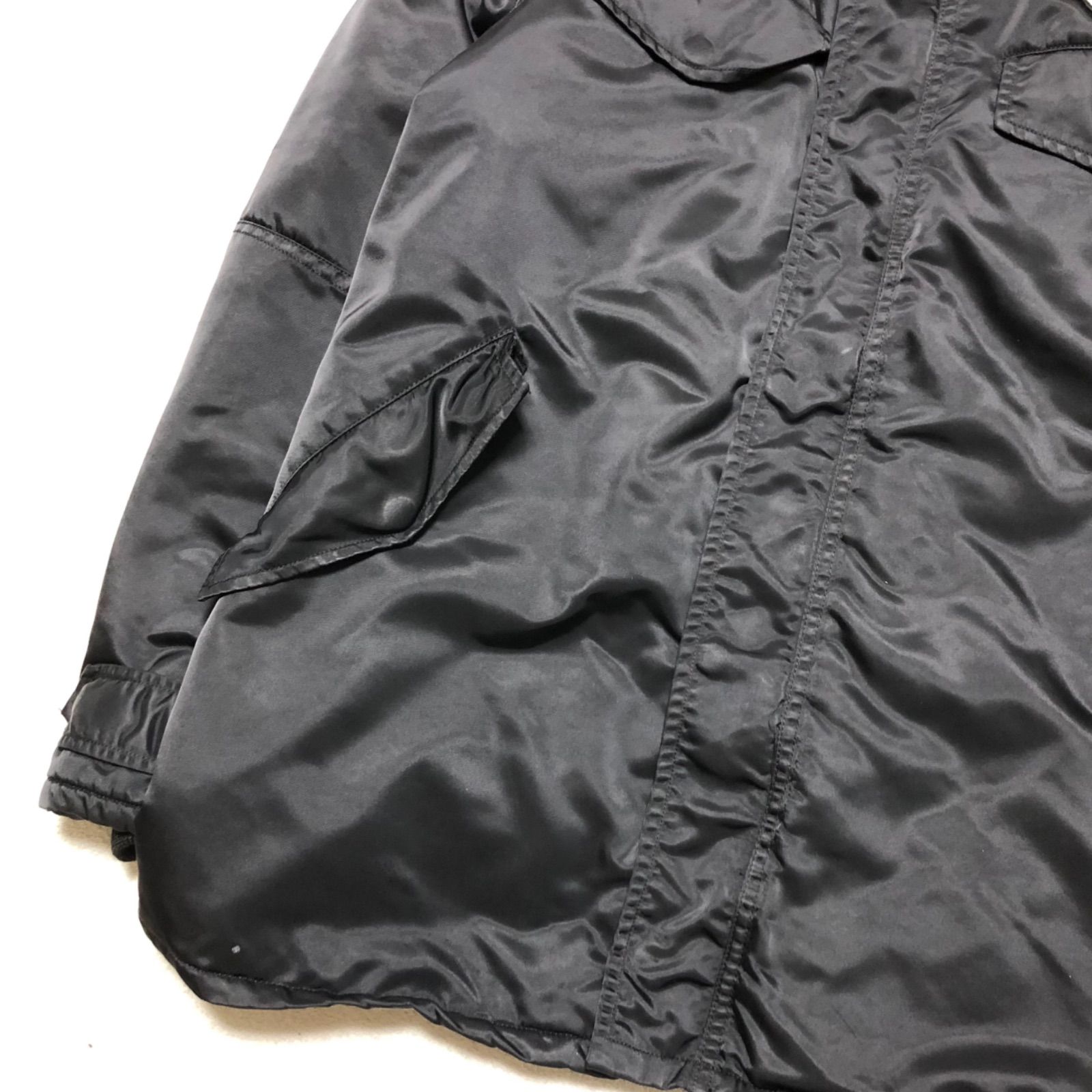 【サイズフリー】ヒステリックグラマーN3–Bミリタリーファー付き黒ジャケット 中古・古着通販】Hysteric Glamour (ヒステリックグラマー