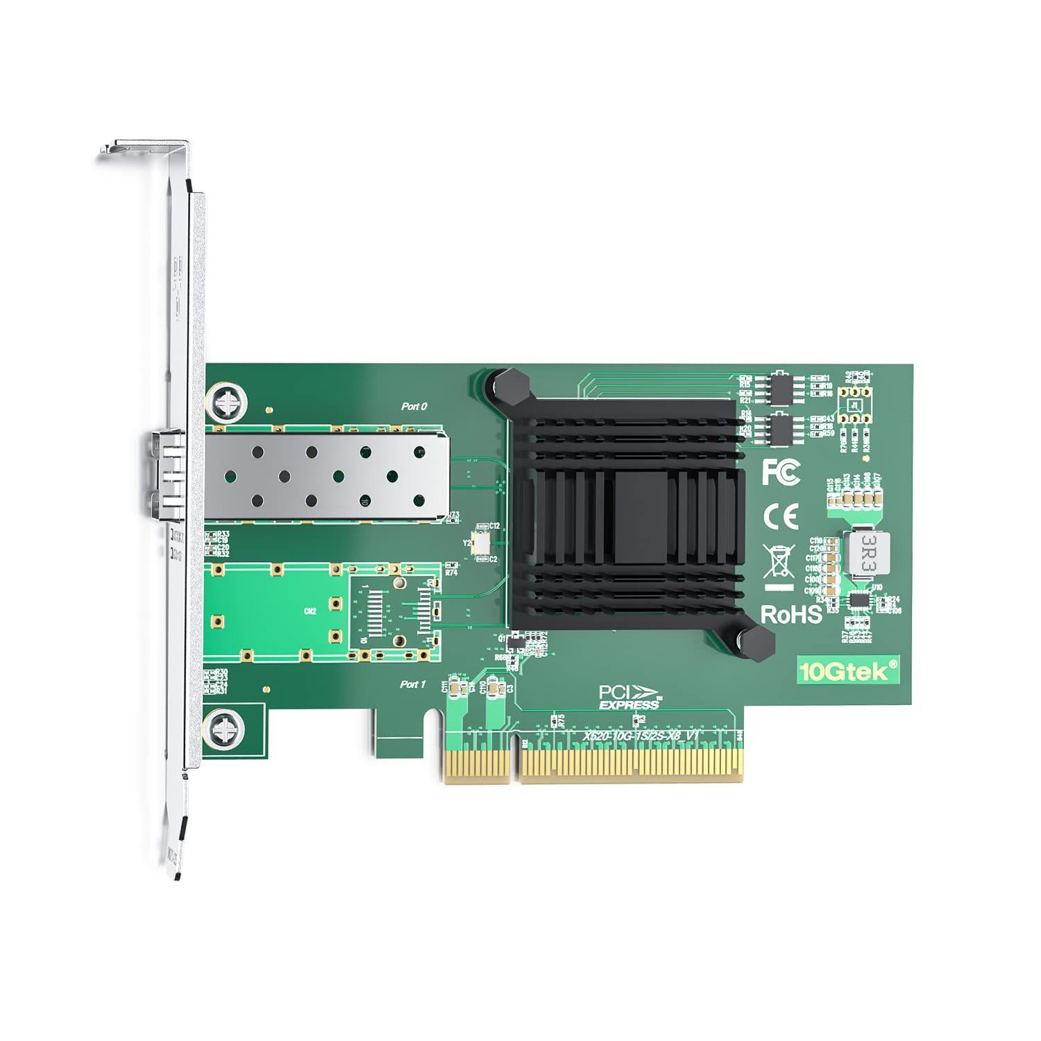 大特価】10Gtek 10G PCI-E NIC ネットワークカード Intel X520-DA1 