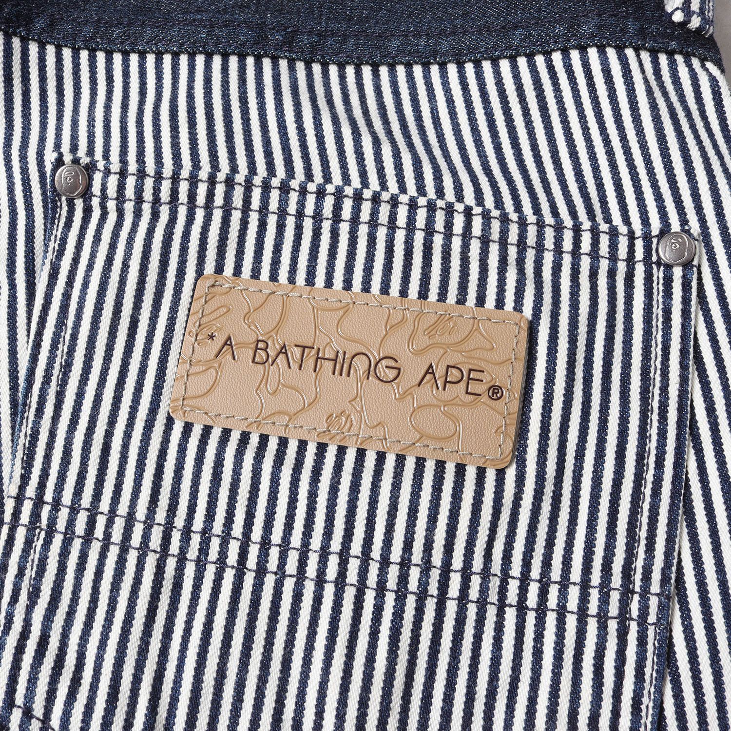 A BATHING APE/エイプ ヒッコリーデニム ストライプ パンツメンズS