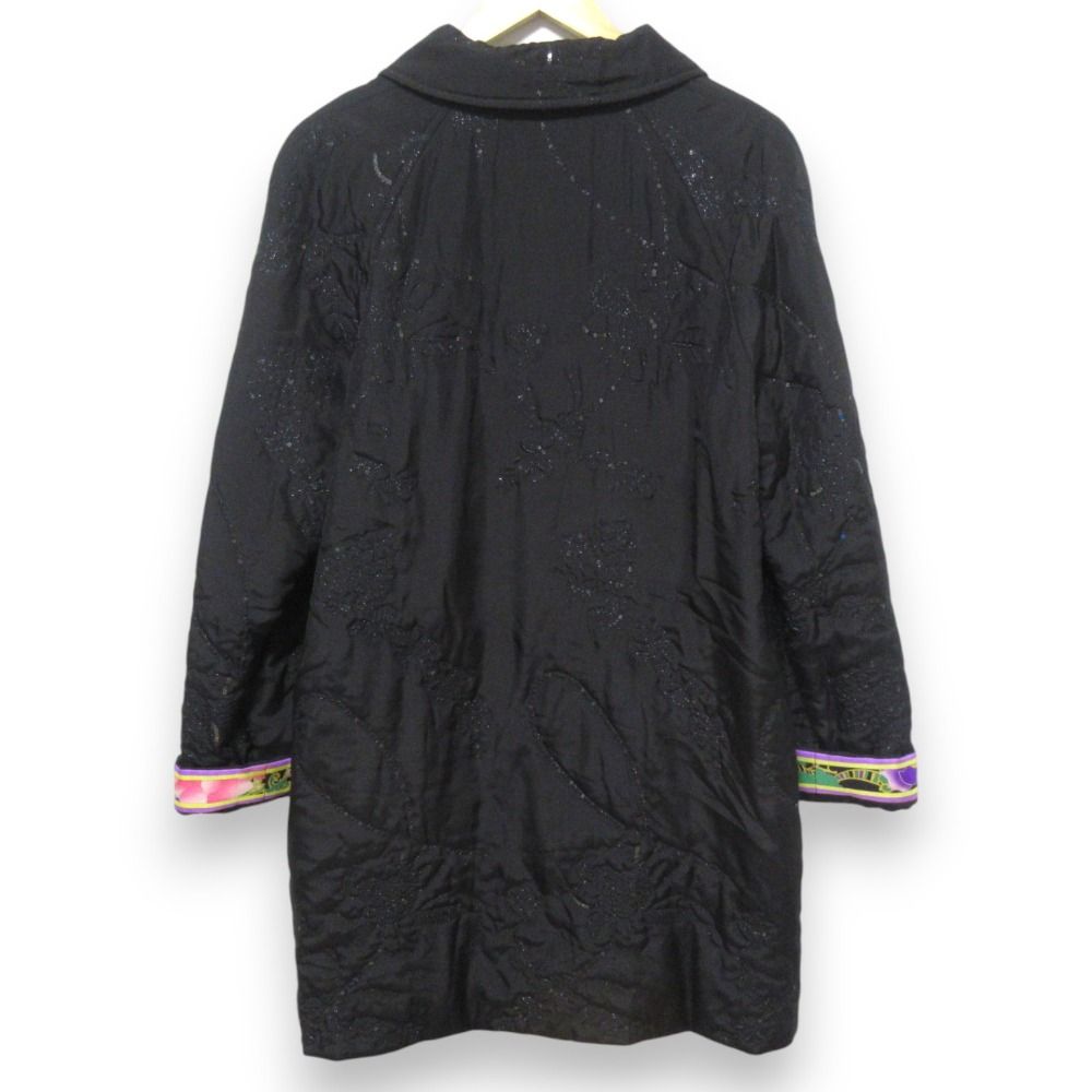 美品 LEONARD レオナール パディング シルク100％ スパンコール