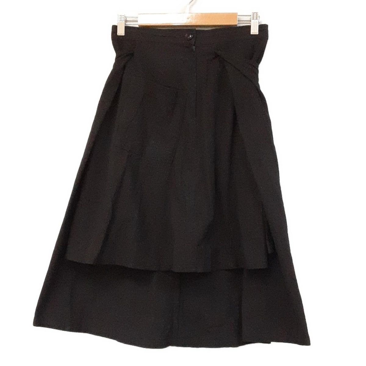 Y s ワイズ ロングスカート サイズ1 S レディース - 黒 変形デザイン