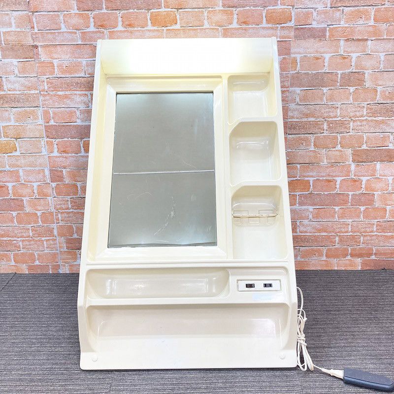 品 傷有 1面鏡 洗面化粧台用ミラーキャビネット 化粧鏡 幅60cm 600mm 手洗台 洗面台 19H