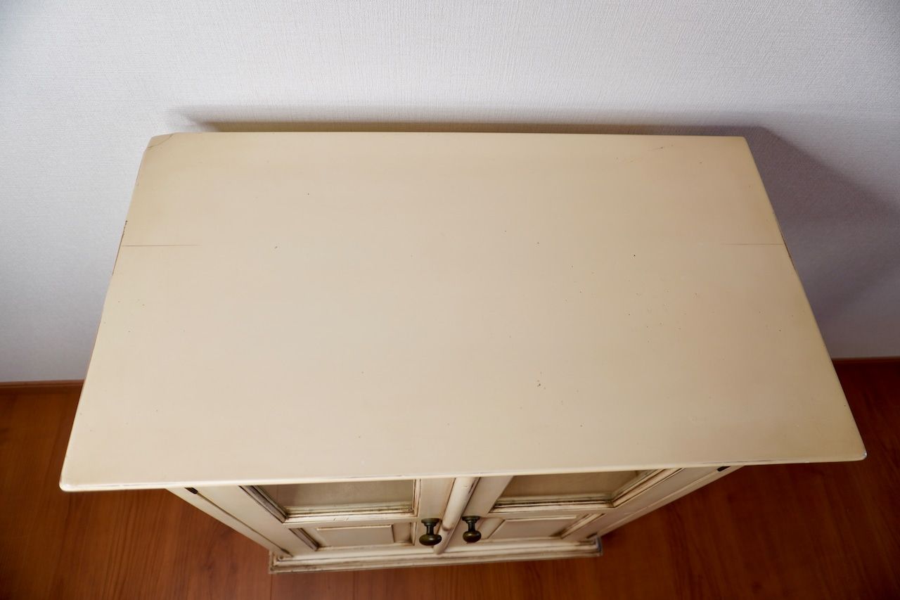 old maison ヴィンテージ ガラスキャビネット フレンチシャビー old maison ヴィンテージ ガラスキャビネット フレンチシャビー old